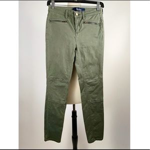 Boden Army Green Brighton Biker Skinny Jeans Pants